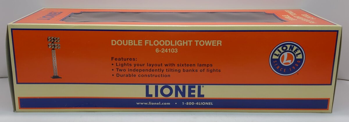 Lionel 6-24103 O 16 Lamp Double Floodlight Tower LN/Box