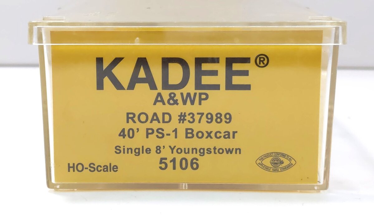 Kadee 5106 HO Scale Atlanta & West Point 40' PS-1 Boxcar #37989