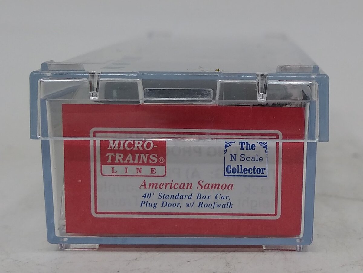 Micro-Trains NSC 07-02 N Scale American Samoa 40' Plug Door Boxcar #1900 EX/Box
