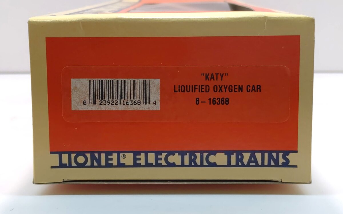 Lionel 6-16368 O Gauge Katy Liquefied Oxygen Flatcar #16368 LN/Box