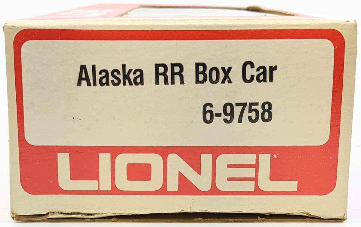 Lionel 6-9758 O Gauge Alaska Railroad Boxcar LN/Box