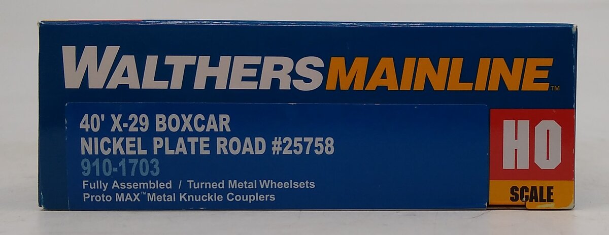 Walthers 910-1703 HO Nickel Plate Road 40' X-29 Boxcar #25758