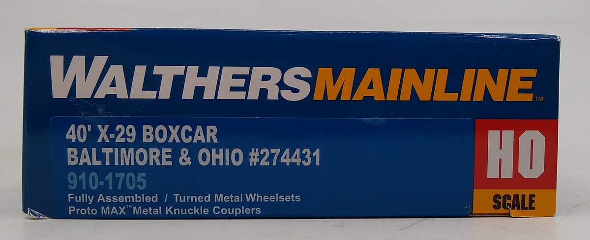 Walthers 910-1705 HO Scale Baltimore & Ohio 40' X-29 Boxcar #274431