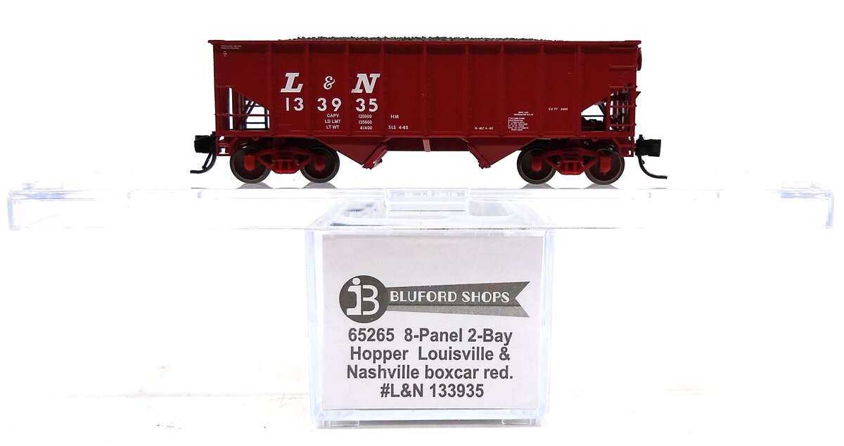 Bluford Shops 65265 N Louisville & Nashville 8-Panel 2-Bay Hopper #133935