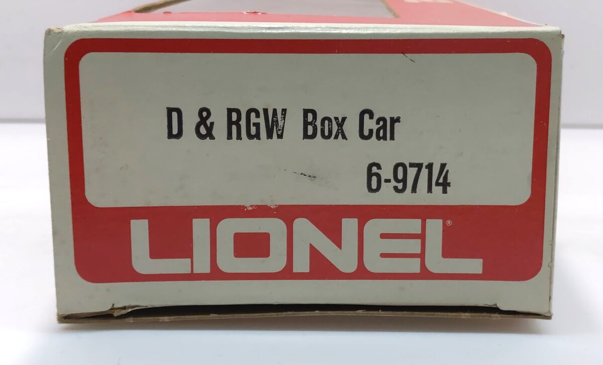 Lionel 6-9714 O Gauge Denver & Rio Grande Western Box Car LN/Box