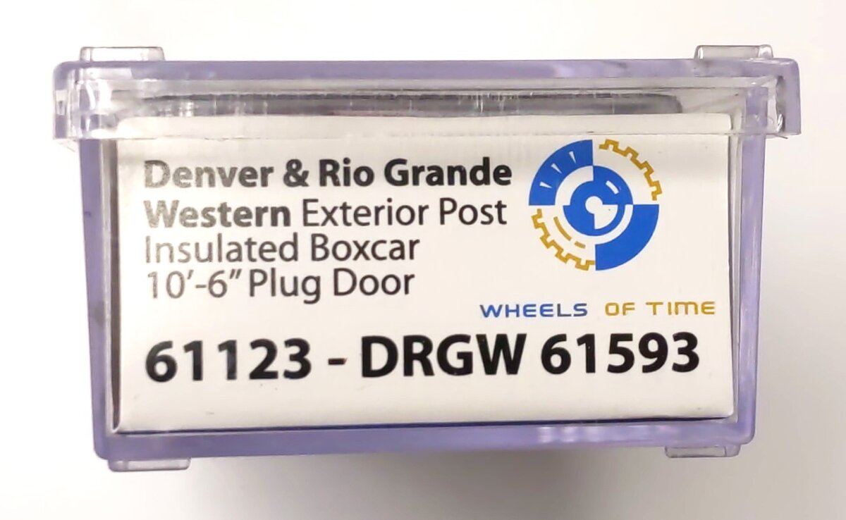 Wheels of Time 61123 N Denver & Gio Rrande Western PC&F 50' Boxcar #61593 LN/Box