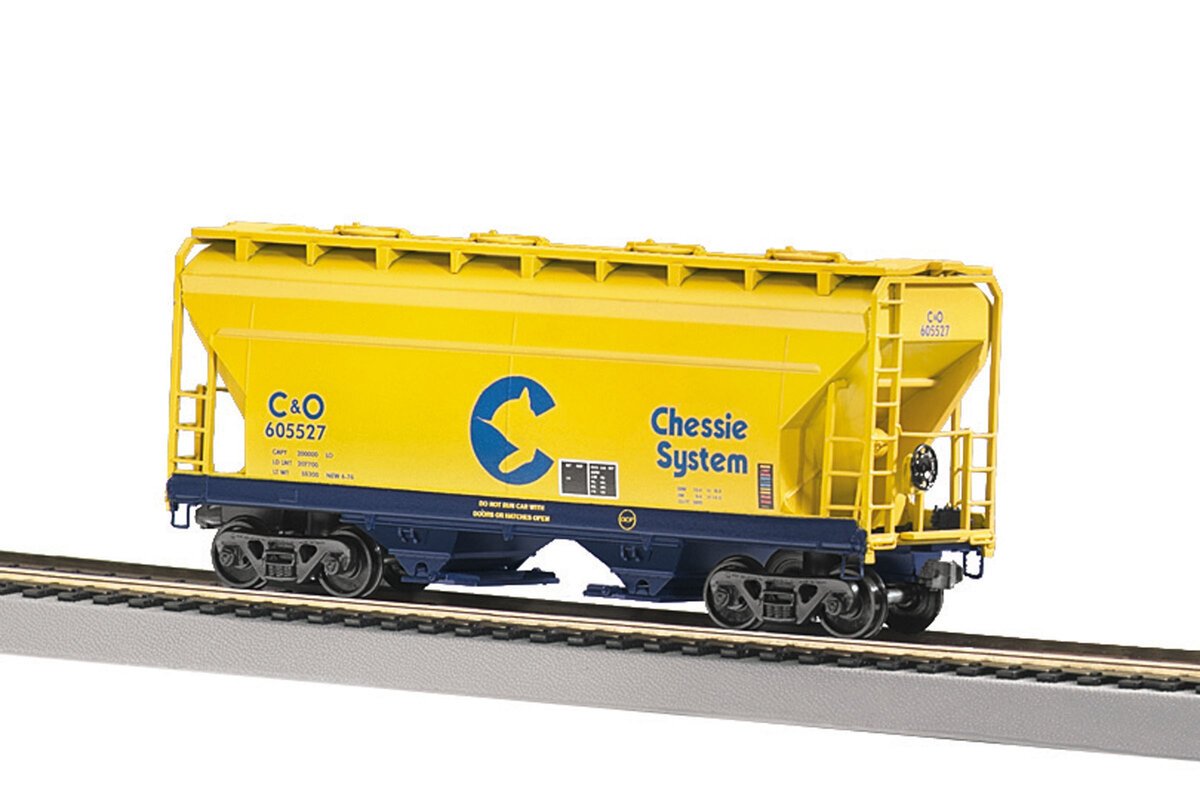 MTH 20-97422 O Gauge Chessie System 2-Bay Centerflow Hopper #605527 LN/Box