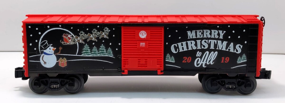 Lionel 1928490 O Gauge 2019 Christmas Boxcar LN/Box