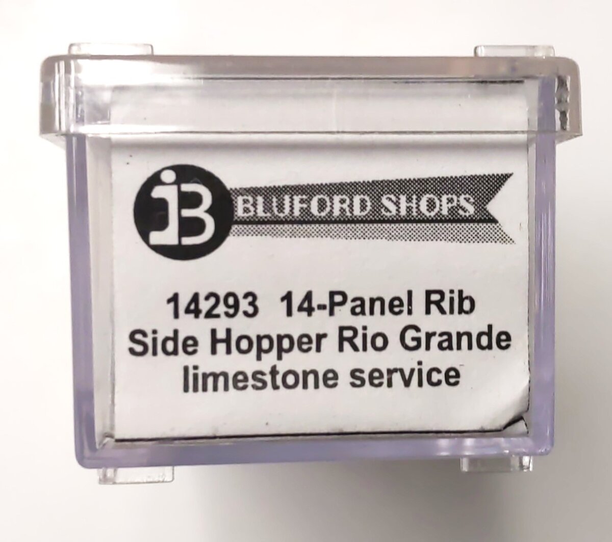 Bluford Shops 14293 N D&RGW 14-Panel Rib Side Hopper Car #14582