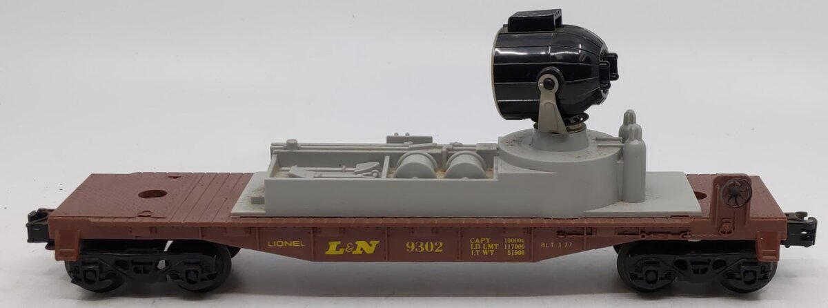 Lionel 6-9302 O Gauge Louisville & Nashville Operating Searchlight Car LN/Box