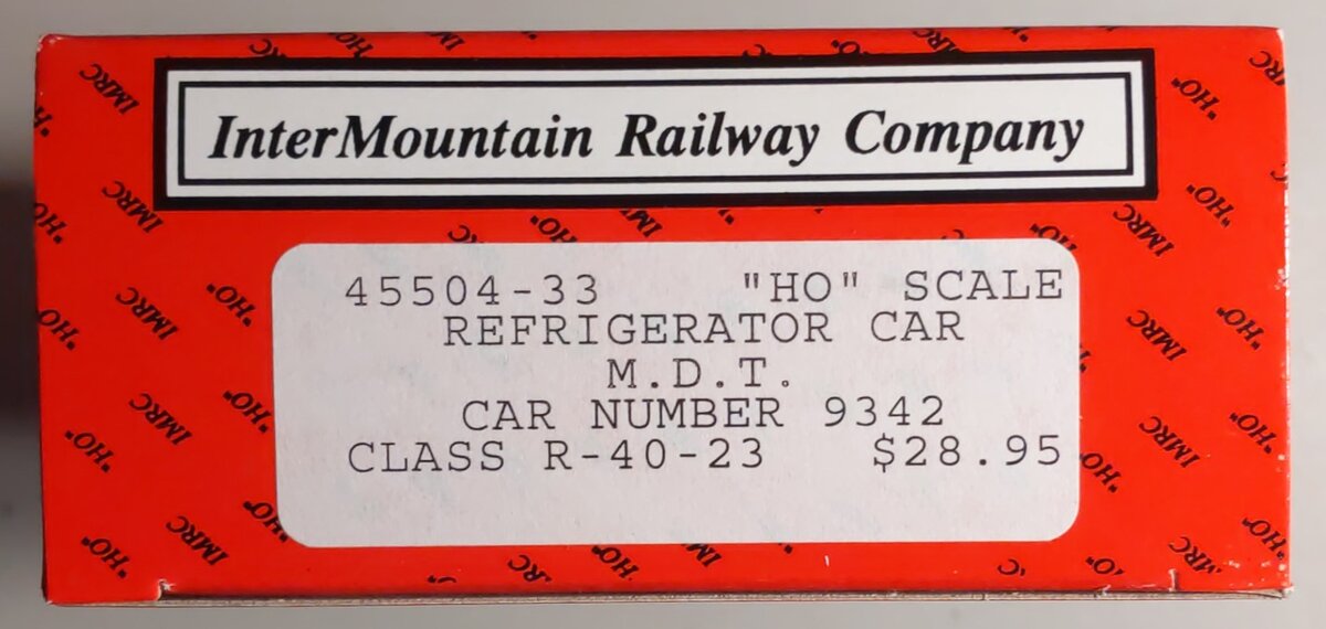 InterMountain 45504-33 HO Scale Merchants Dispatch Trans. Inc. Refrigerator Car