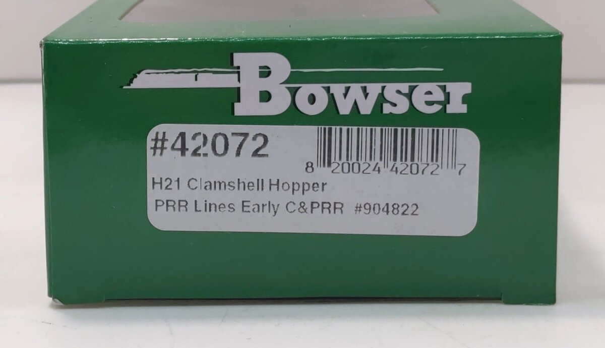 Bowser 42072 HO Pennsylvania Lines H21 Early Lettering C&PRR Hopper Car #904822