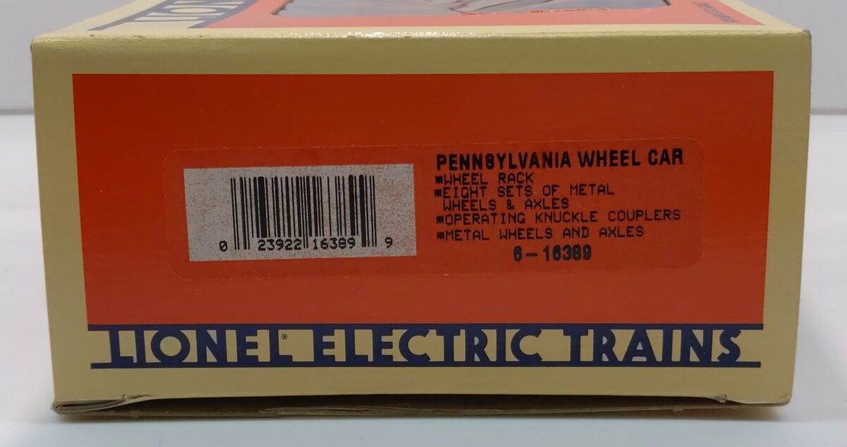 Lionel 6-16389 O Gauge Pennsylvania Wheel Car LN/Box