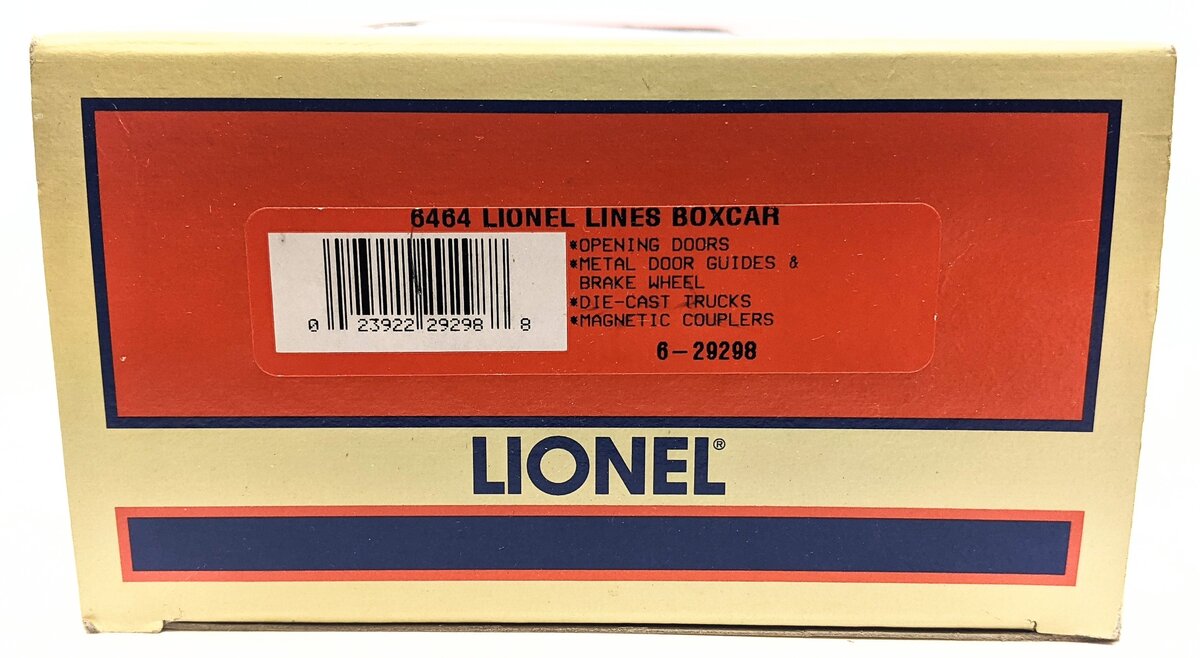 Lionel 6-29298 O Gauge Lionel Lines Boxcar #6464-2000 LN/Box