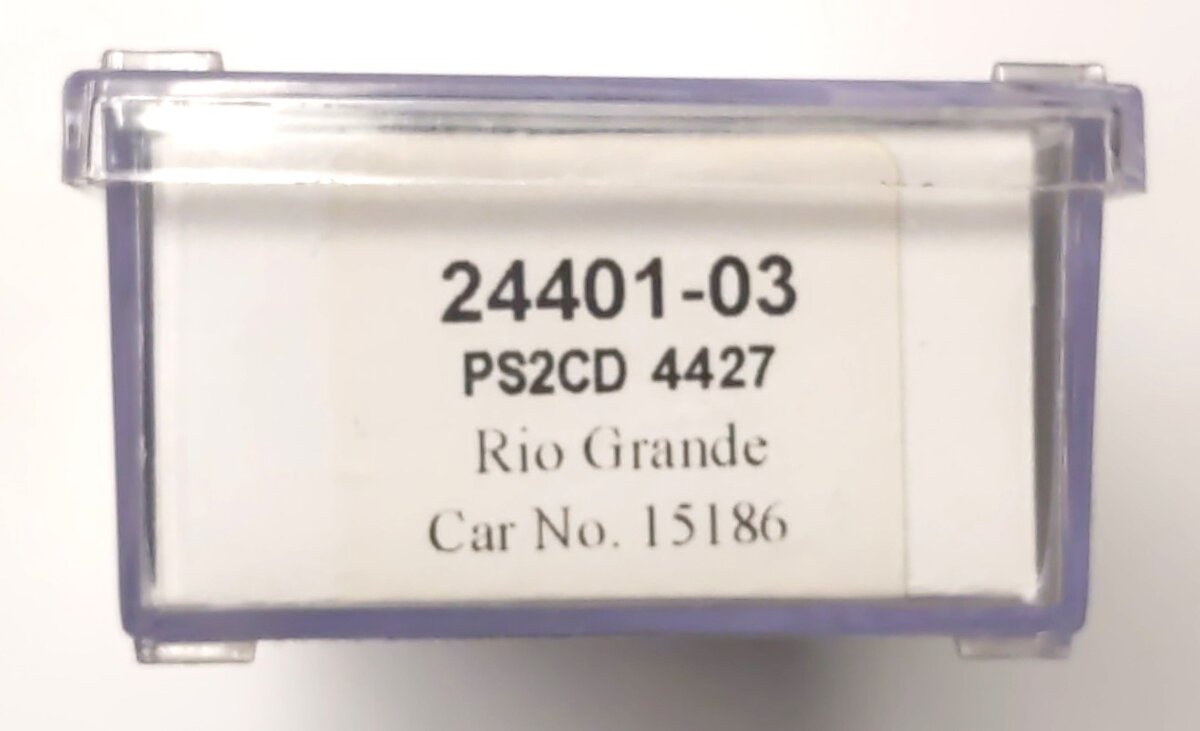 Trainworx Inc 24401-03 N Rio Grande 4427 High-Side Covered Hopper #15186