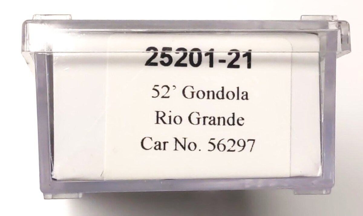Trainworx Inc 25201-21 N Scale Denver & Rio Grande Western 52' Gondola #56297