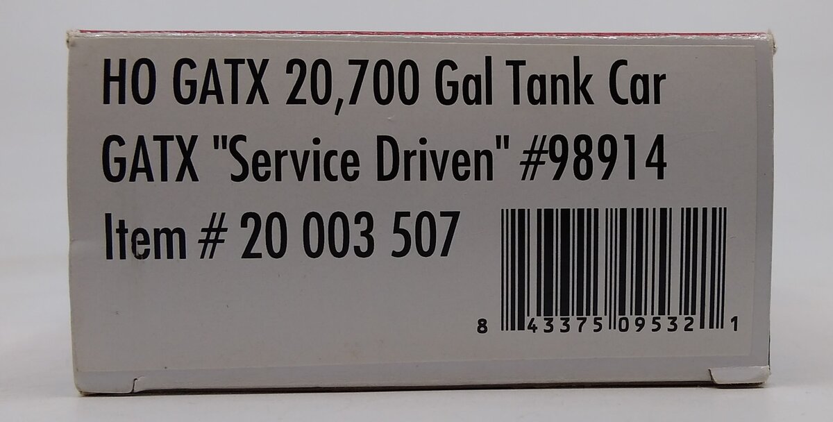 Atlas 20003507 HO GATX 20,700-Gallon Tank Car #98914