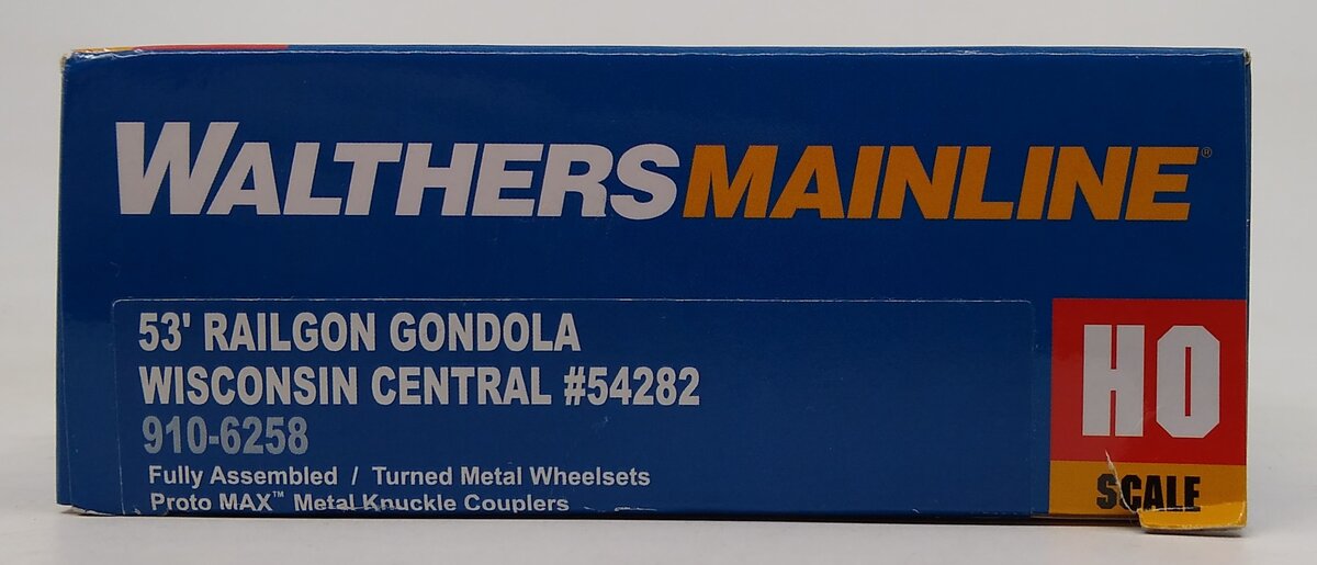 Walthers 910-6258 HO Wisconsin Central 53' Railgon Gondola #54282