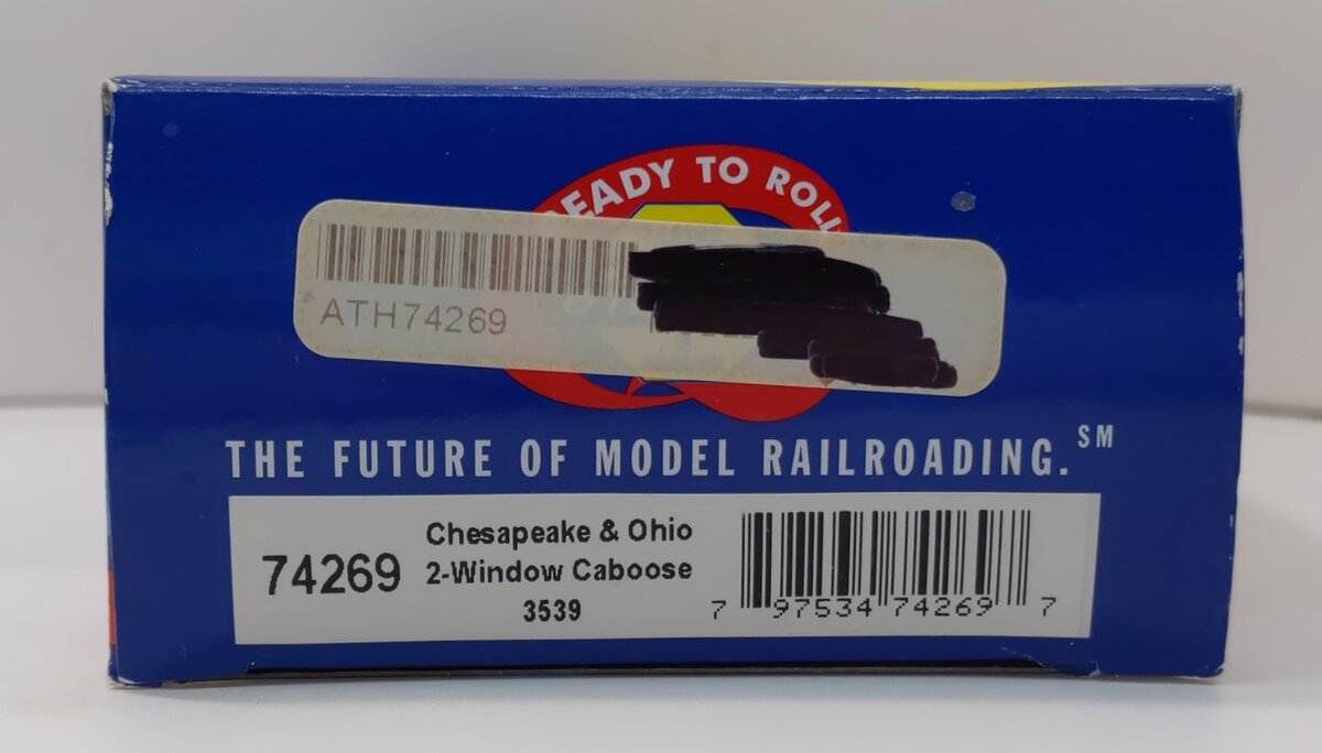 Athearn 74269 HO C&O RTR Eastern 2 Window Caboose #3539