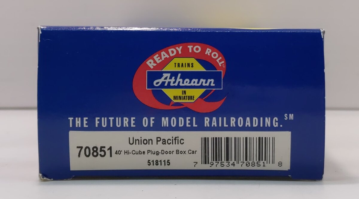 Athearn 70851 HO Scale Union Pacific 40' High Cube Plug Door Box Car #518115