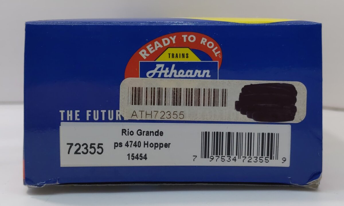 Athearn 72355 HO Scale Denver & Rio Grande Western 54' PS Covered Hopper #15454