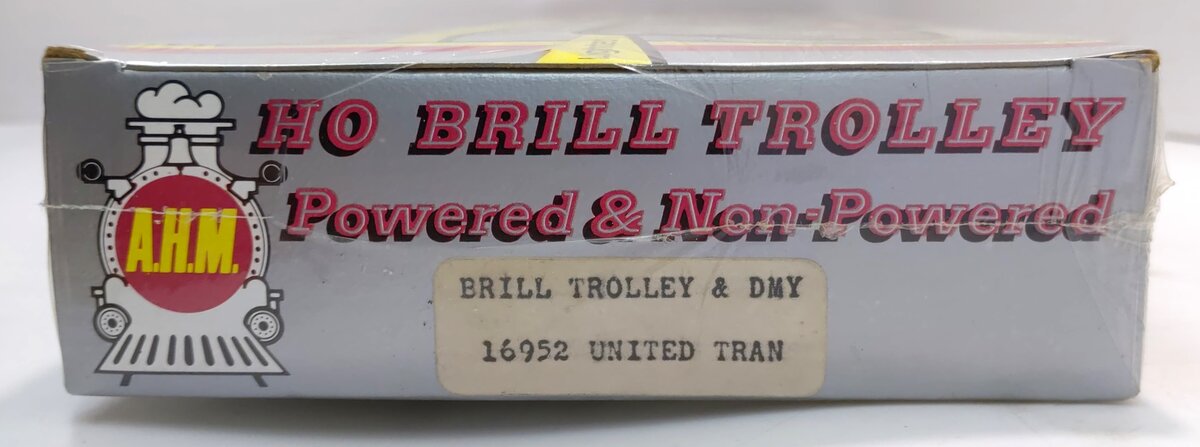 AHM 16952 HO Scale Brill Trolley Powered & Non-Powered Set