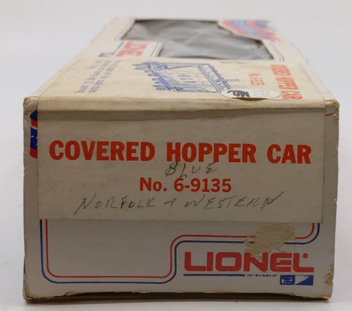 Lionel 6-9135 O Gauge Norfolk & Western Covered 4-Bay Hopper