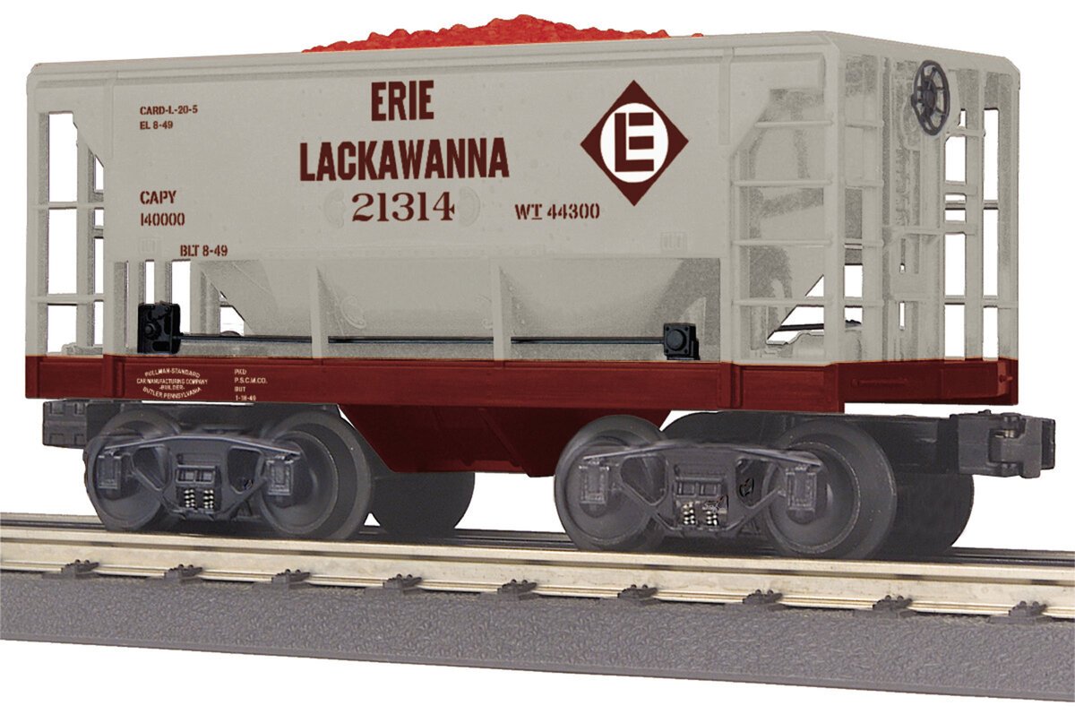 MTH 30-75473 O Gauge Erie Lackawanna Ore Car with Ore Load # 21314
