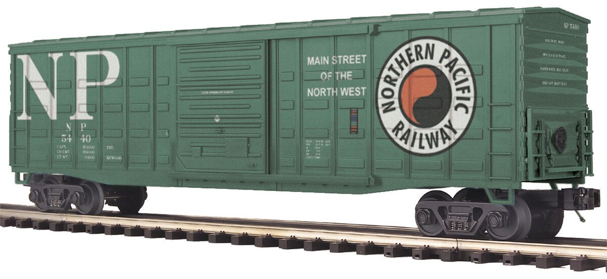 MTH 20-93339 O Gauge Northern Pacific 50' Waffle Box Car #5440 LN/Box