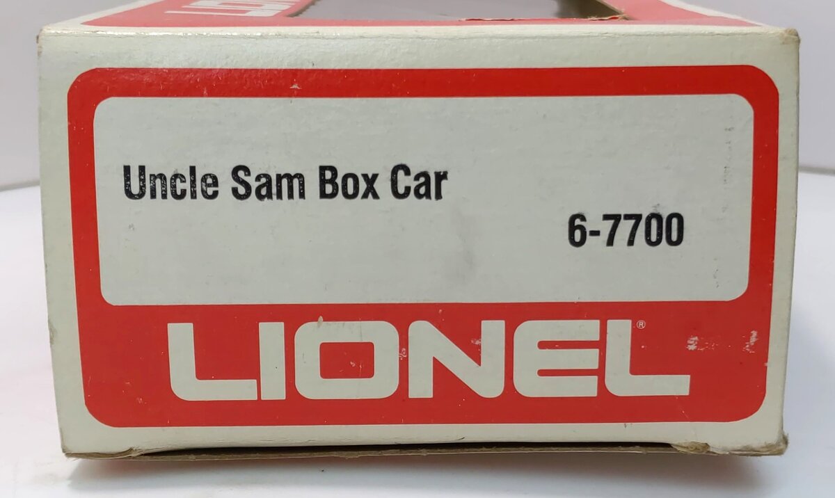 Lionel 6-7700 O Gauge Uncle Sam Boxcar LN/Box