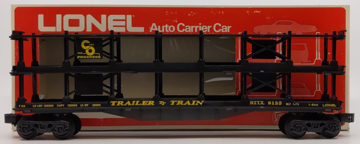 Lionel 6-9123 O Gauge Chesapeake and Ohio 3-Tier Auto Carrier Car LN/Box