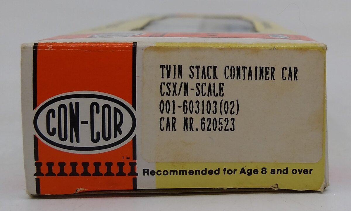 Con-Cor 001-603103 N Scale CSX Twin-Stack Container Car #620523