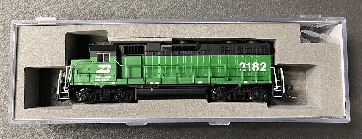 Atlas 40000259 N Scale BN GP38 Low Diesel Locomotive w/DCC #2182