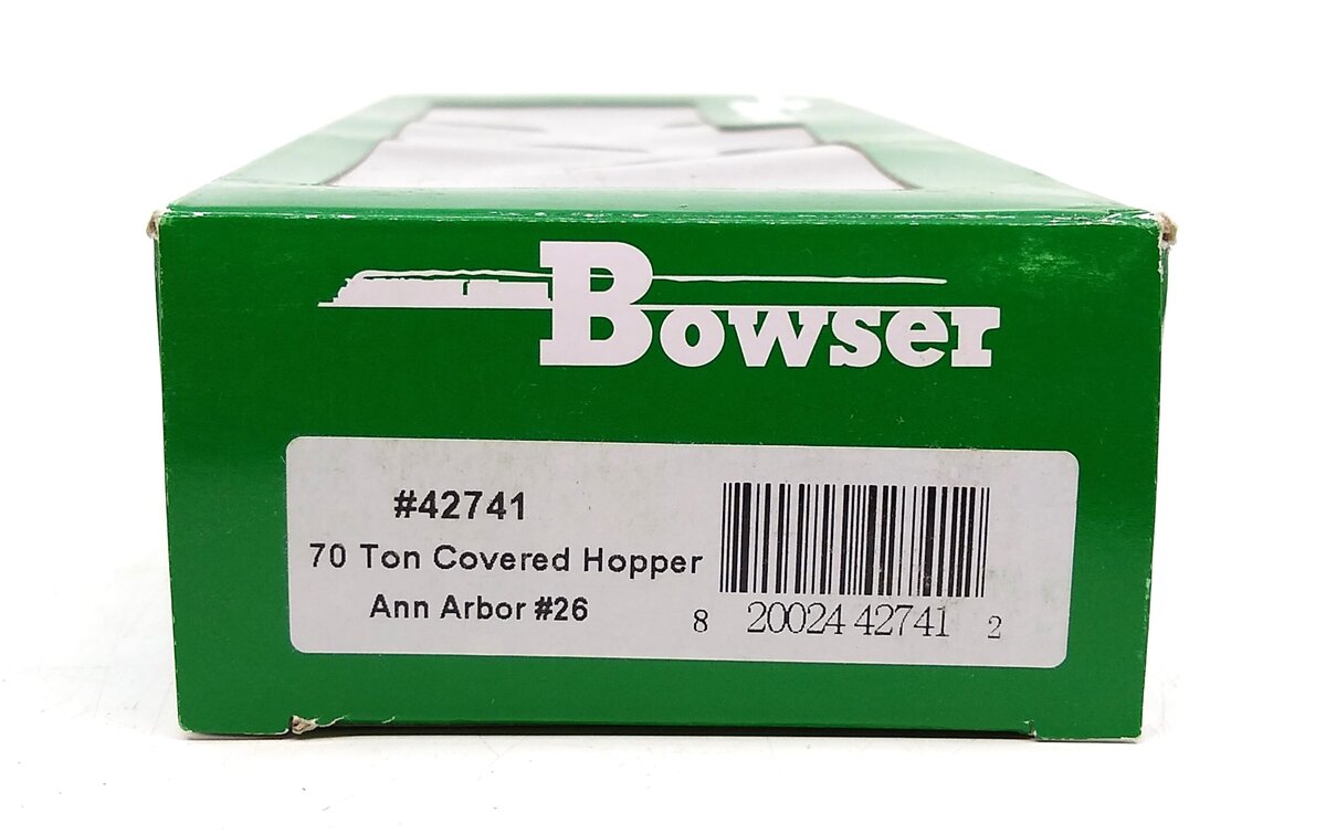 Bowser 42741 HO Ann Arbor 70-Ton 2-Bay Covered Hopper Ready-To-Run #26