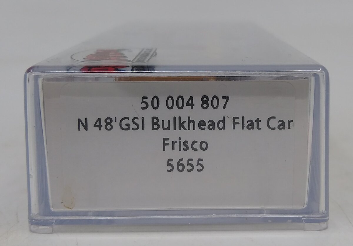 Atlas 50004807 N Frisco 48' GSI Bulkhead Flat Car #5655