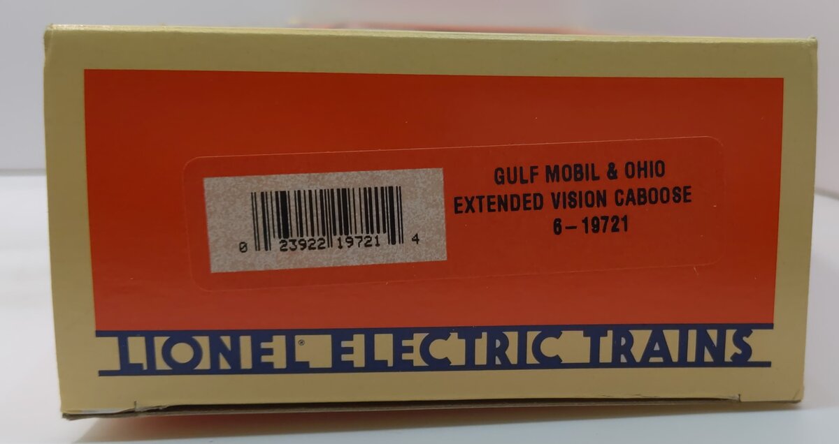 Lionel 6-19721 O Gulf Mobile & Ohio Extended Vision Caboose #2956 LN/Box