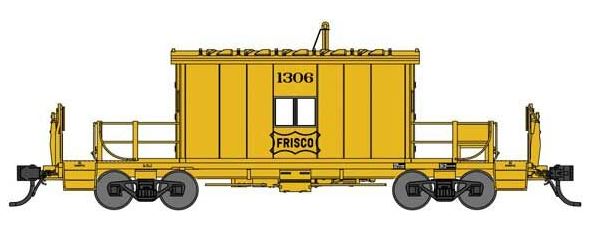 Bluford Shops 24440 N Scale Frisco Short Roof Transfer Caboose #1306