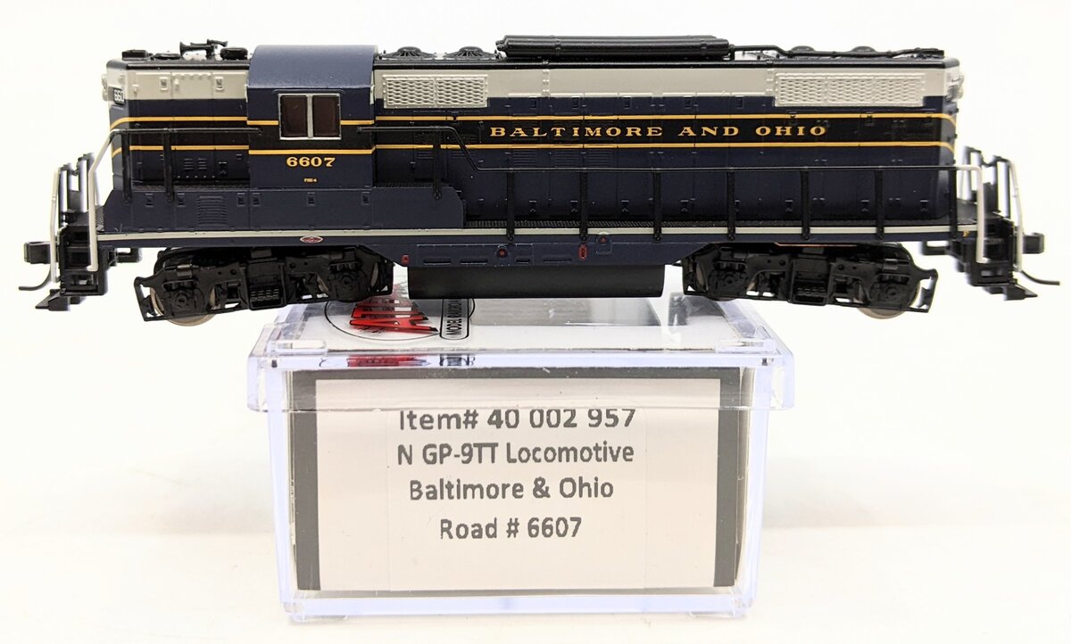 Atlas 40002957 N Scale Baltimore & Ohio GP-9TT Diesel Locomotive #6607