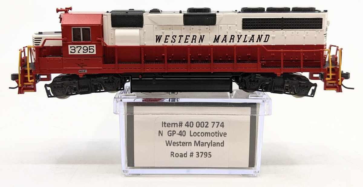 Atlas 40002774 N Scale Western Maryland EMD GP-40 Diesel Locomotive #3795