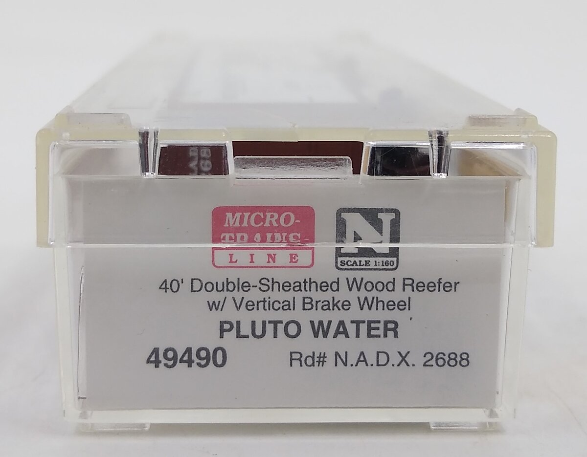 Micro-Trains 04900490 N Pluto Water Reefer 40' Double Sheathed Wood Reefer #2688 LN/Box