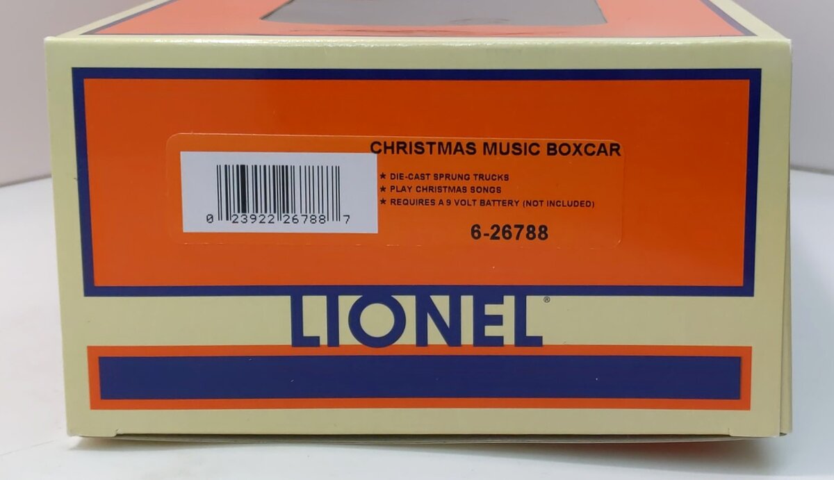 Lionel 6-26788 O Gauge Christmas Music Boxcar LN/Box