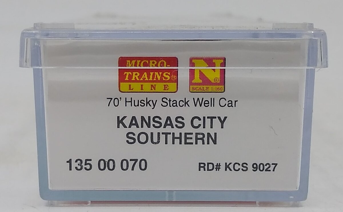 Micro-Trains 13500070 N Kansas City Southern 70' Husky Stack Well Car #9027