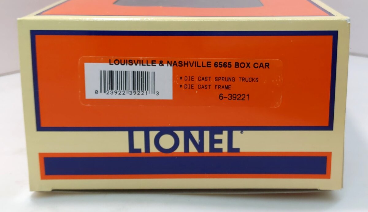 Lionel 6-39221 O Gauge Louisville & Nashville 6565 Boxcar #109829 NIB