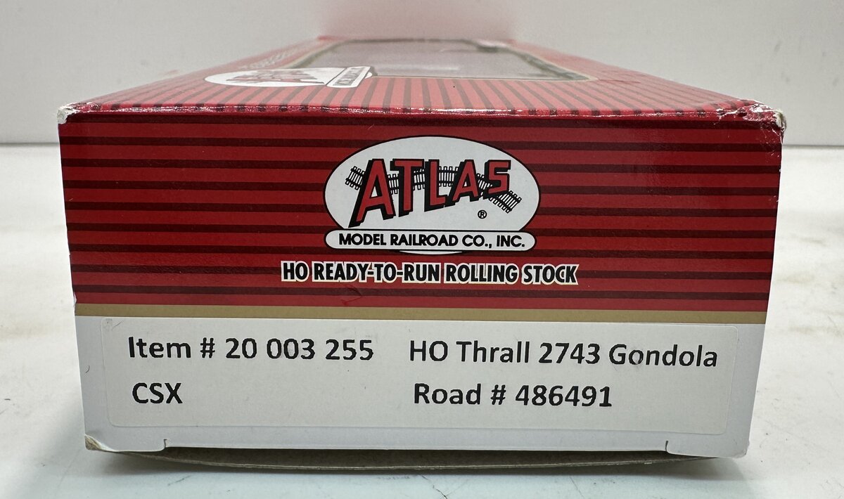 Atlas 20003255 HO CSX Thrall 2743 Covered Gondola #486491
