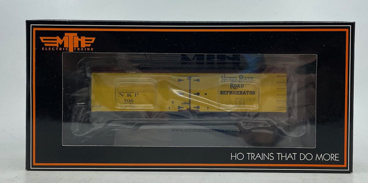 MTH 80-94028 HO Scale Nickel Plate Road R40-2 Wood Reefer Car #700