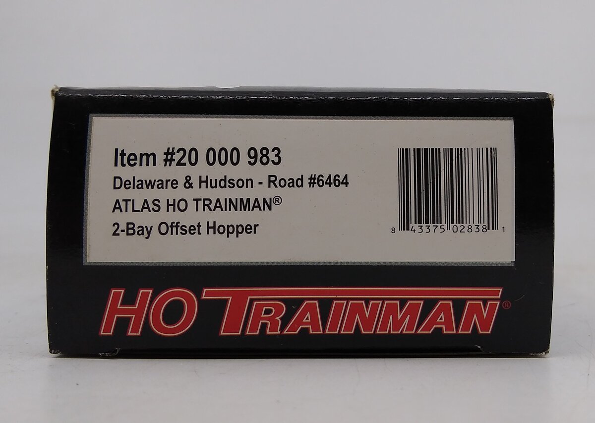 Atlas 20000983 HO Delaware & Hudson Trainman 2-Bay Offset Hopper #6464