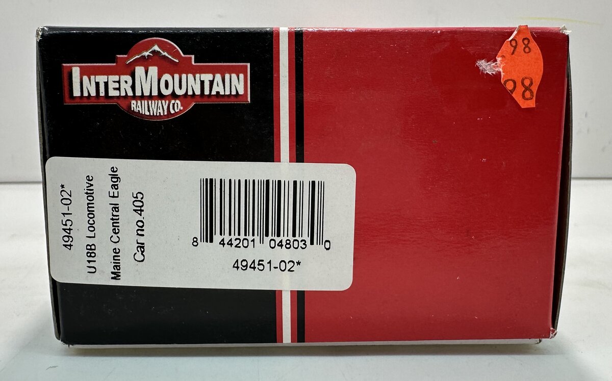 InterMountain 49451-02 HO Scale Maine Central U18B Diesel Locomotive #405 LN/Box