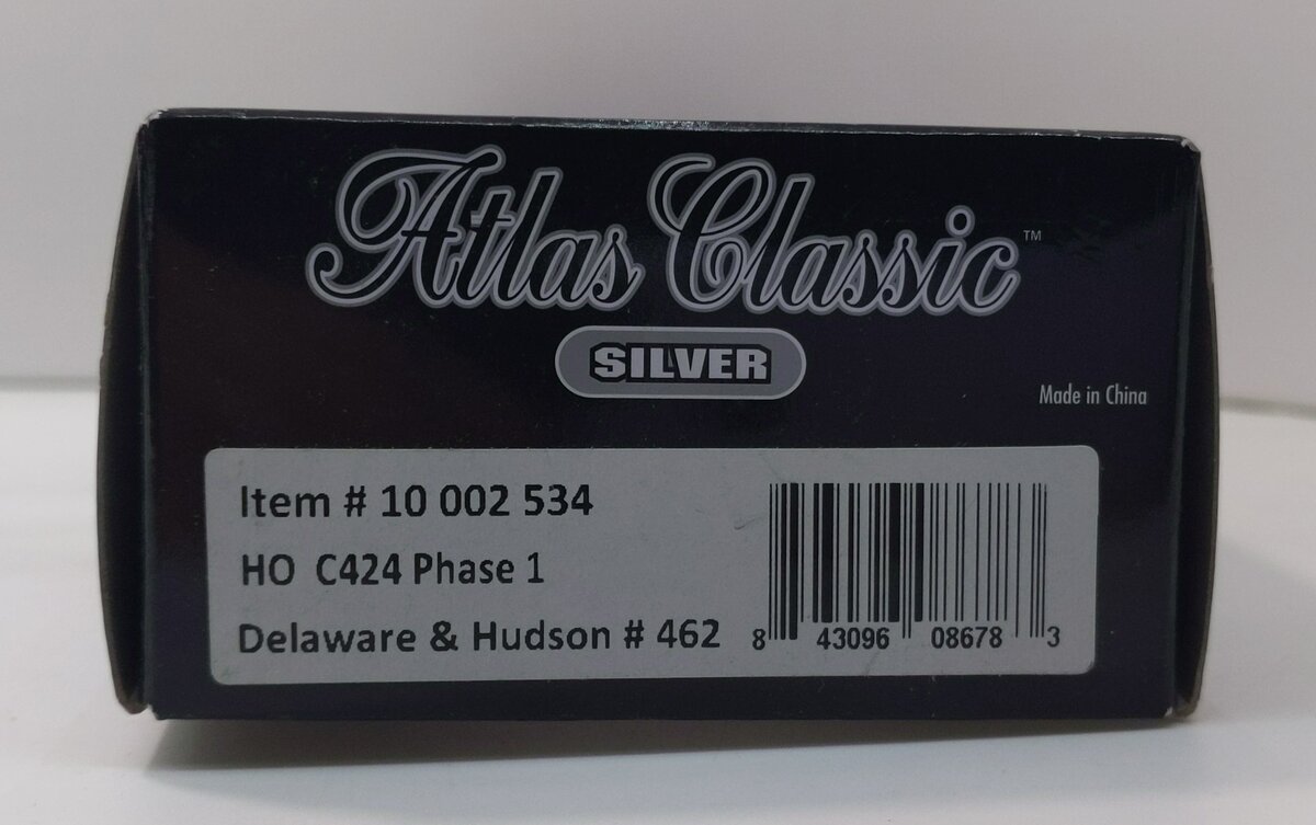 Atlas 10002534 HO Delaware & Hudson C424 Phase 3 Diesel Locomotive #462