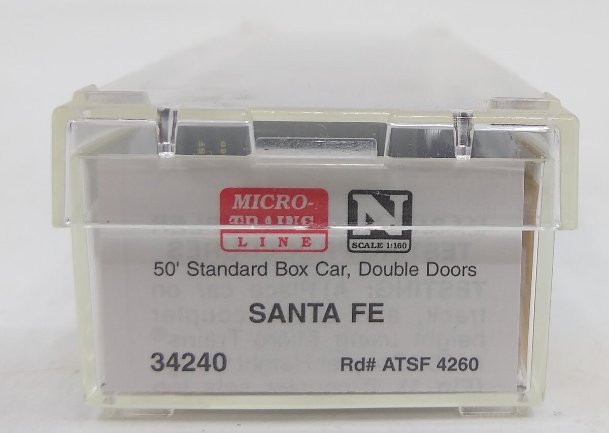 Micro-Trains 03400240 N AT Santa Fe 50' Standard Double Door Boxcar #4260 LN/Box