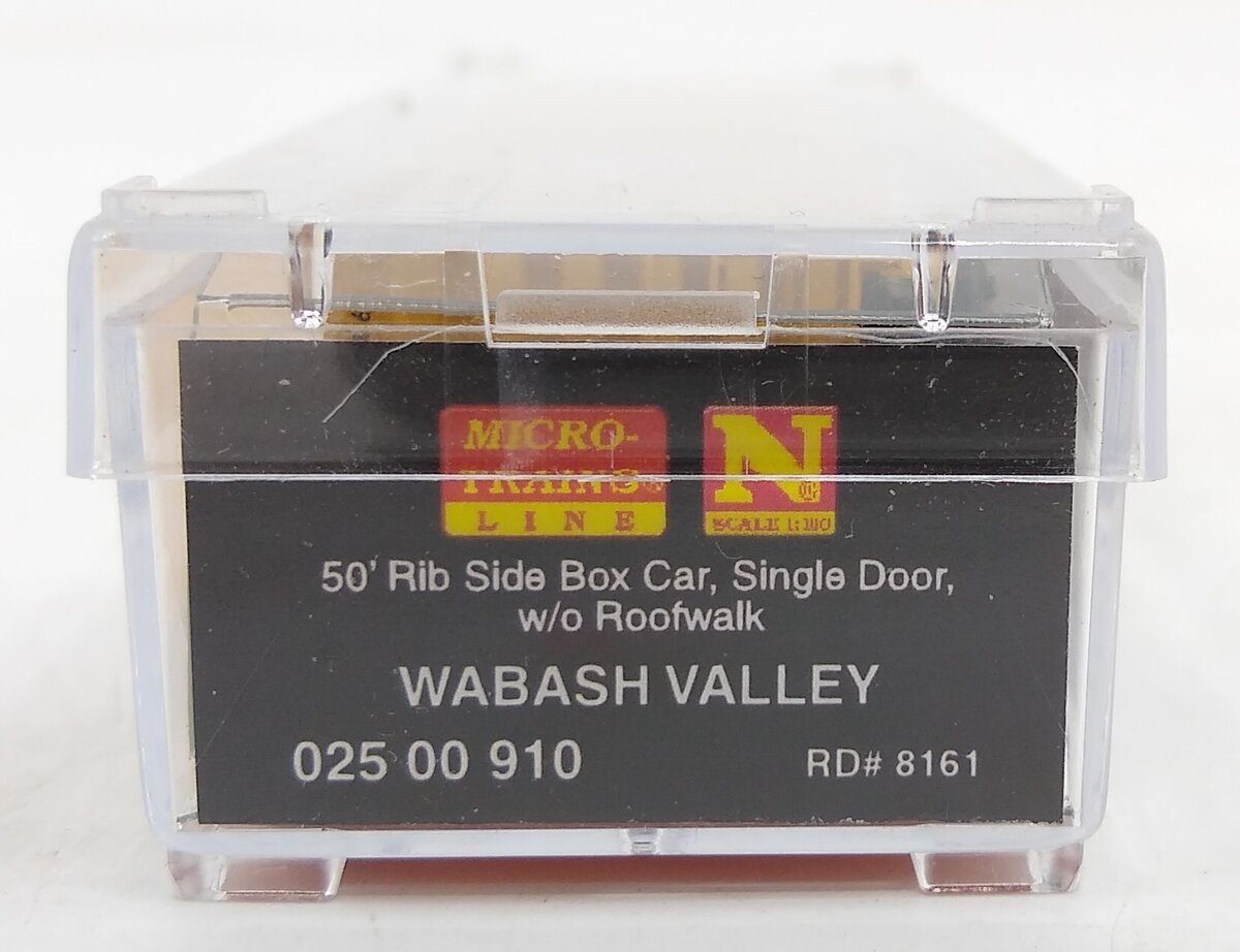 Micro-Trains 02500910 N Wabash Valley 50' Single Door Rib Side Boxcar #8161 LN/Box